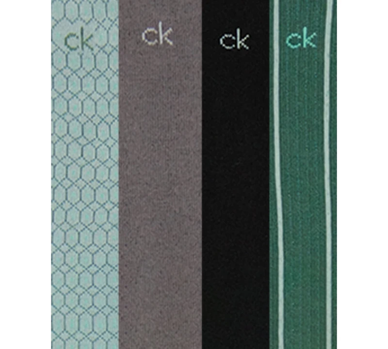 Calvin Klein Men's Cotton Dress Crew Socks, 4-Pack
