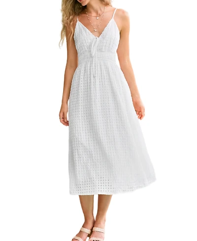 Cupshe Women's Budding Love White Maxi Beach Dress