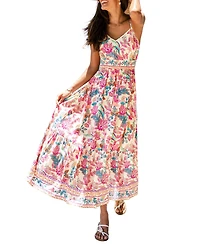 Cupshe Women's Cherubim Paisley Maxi Beach Dress