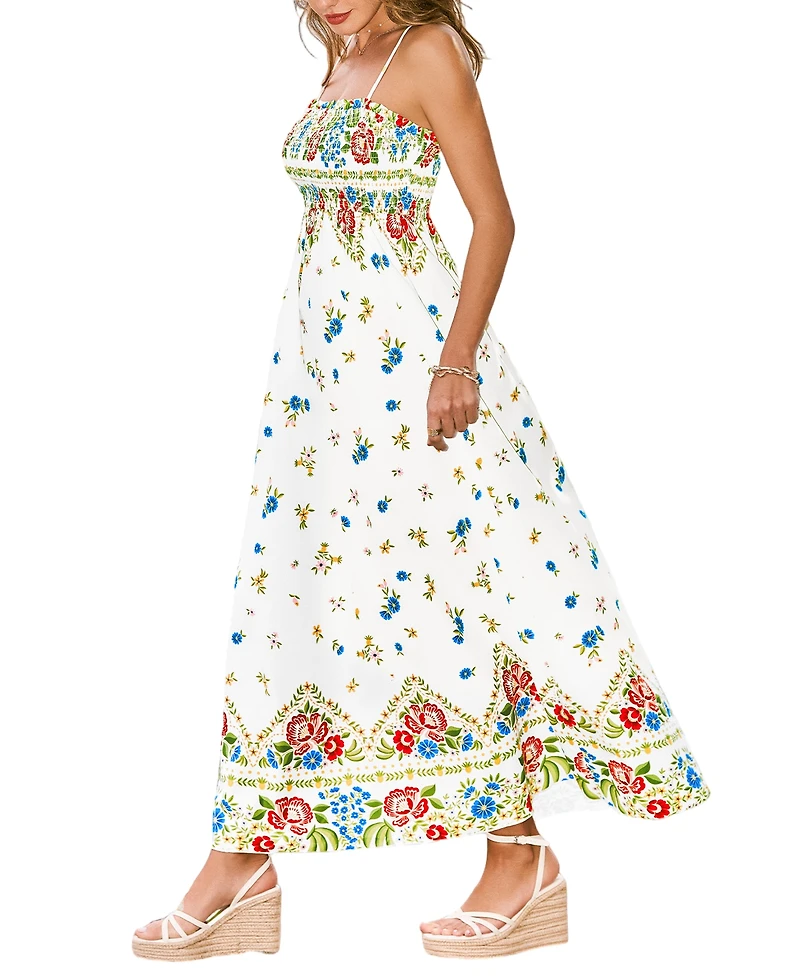 Cupshe Women's Gentle Start Floral Maxi Beach Dress
