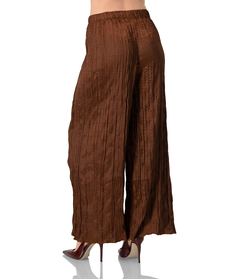Ivonne Women's Wide-Leg Pleated Trousers