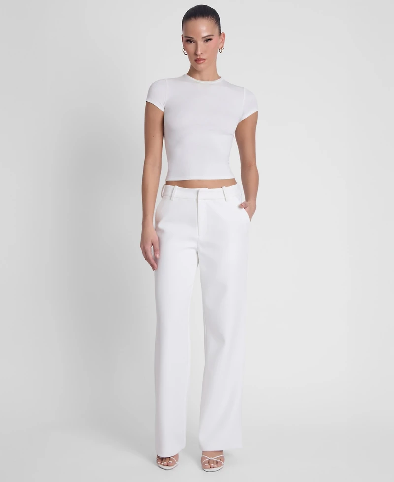 Leau Women's Classic Column Straight Trousers