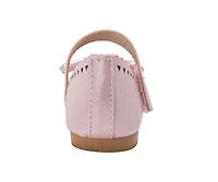 Bebe Toddler Girl's Flat with Bow and Hanging B Charm