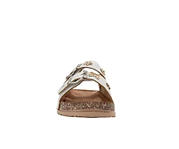 Bebe Girls Footbed Sandals - Comfortable Design with Double Buckle and Charms