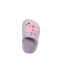 Bebe Little Girls Lightweight Eva Clogs - Slip On Comfy Shoes with Sea Life Charms