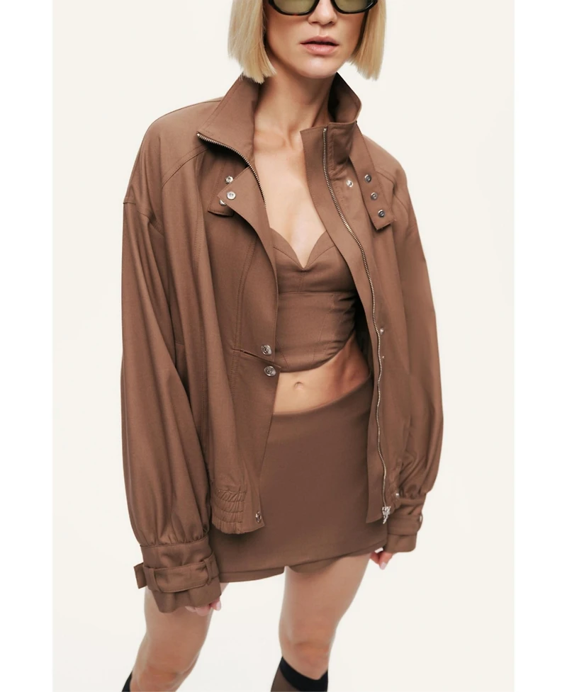 Nocturne Women's Tailored Wrap Mini Skort