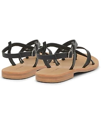 Lucky Brand Women's Sanessa Strappy Gladiator Flat Sandals