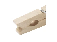 Household Essentials Classic Birchwood Clothespins, Bag of 50