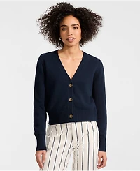 Lands' End Women's Drifter Vneck Dress Cardigan Sweater