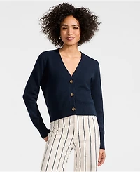 Lands' End Women's Drifter Vneck Dress Cardigan Sweater