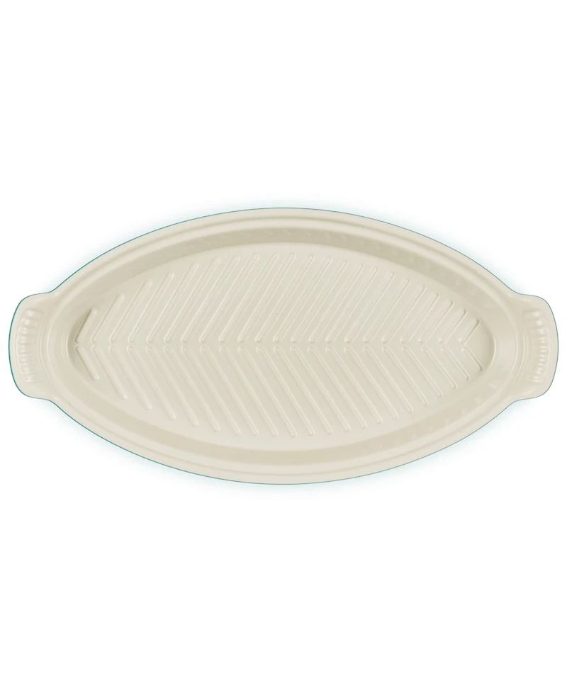 Le Creuset Stoneware Heritage 1.7-Quart Fish Baker with Cover