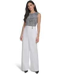 Calvin Klein Women's Mid-Rise Wide-Leg Pants