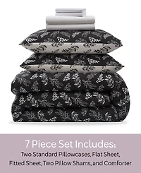 Nestl Luxury Soft Botanical Design -Pc. Comforter Set