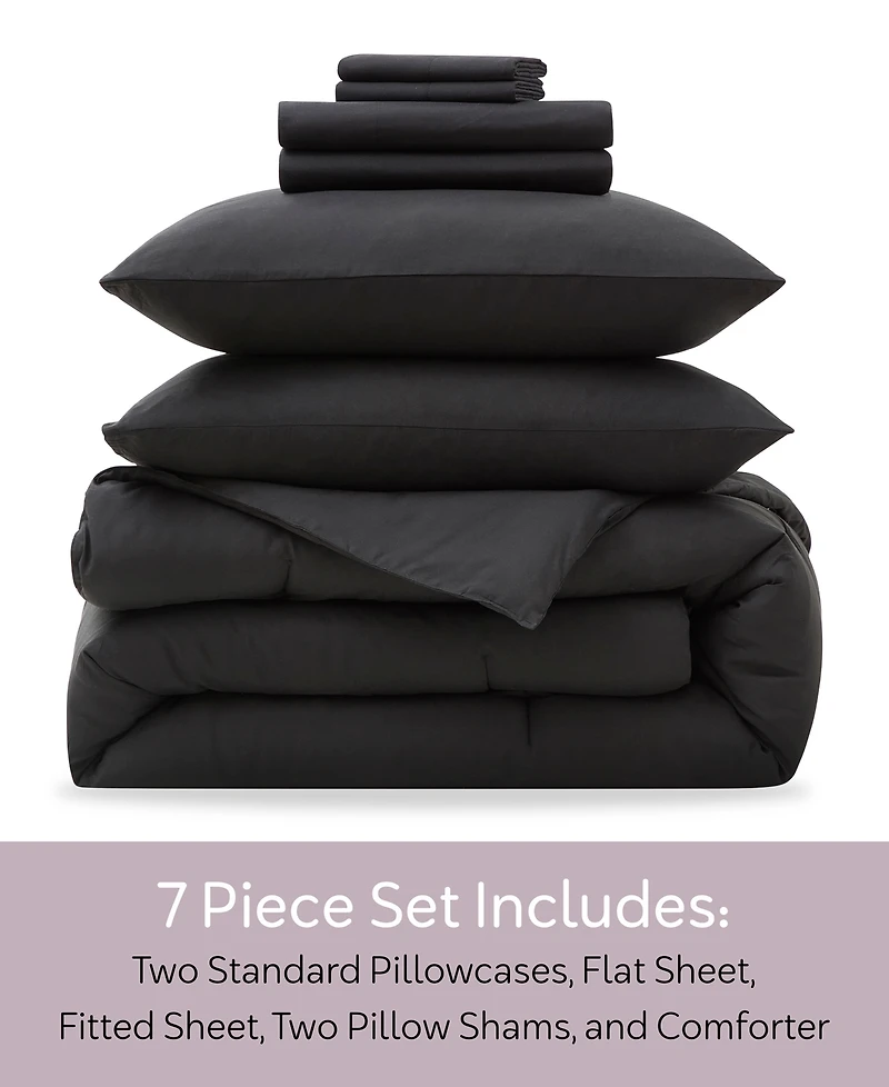 Nestl Luxury Soft Modern Design 7-Pc. Comforter Set