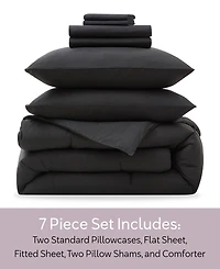 Nestl Luxury Soft Modern Design 7-Pc. Comforter Set