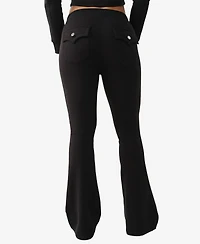 True Religion Women's French Terry Boot Cut Pants