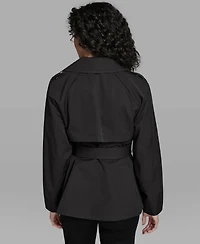 Karl Lagerfeld Paris Women's Short Flared Trench Coat