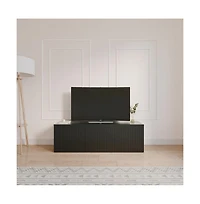Nexera Trelisse 60 inch Tv Stand with 3 doors