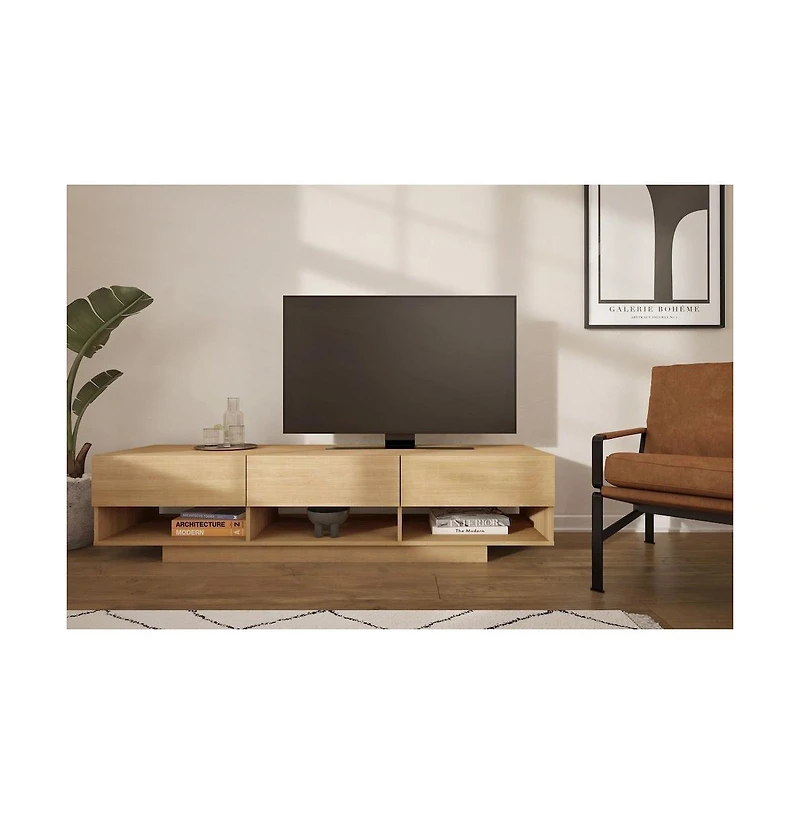 Nexera 72-Inch Tv Stand With 3-Drawers