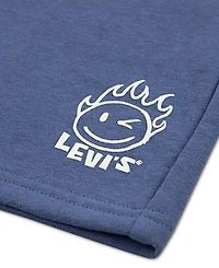 Levi's Boys' 2T-7 Smiley Check T-Shirt and Shorts, 2-Piece Set