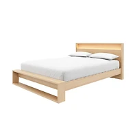 Nexera Gael Slatted Bedframe and Headboard with Integrated Light