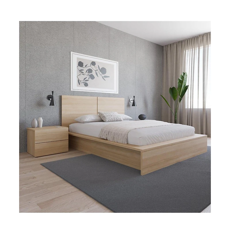 Nexera James Nightstand With 2-Drawers