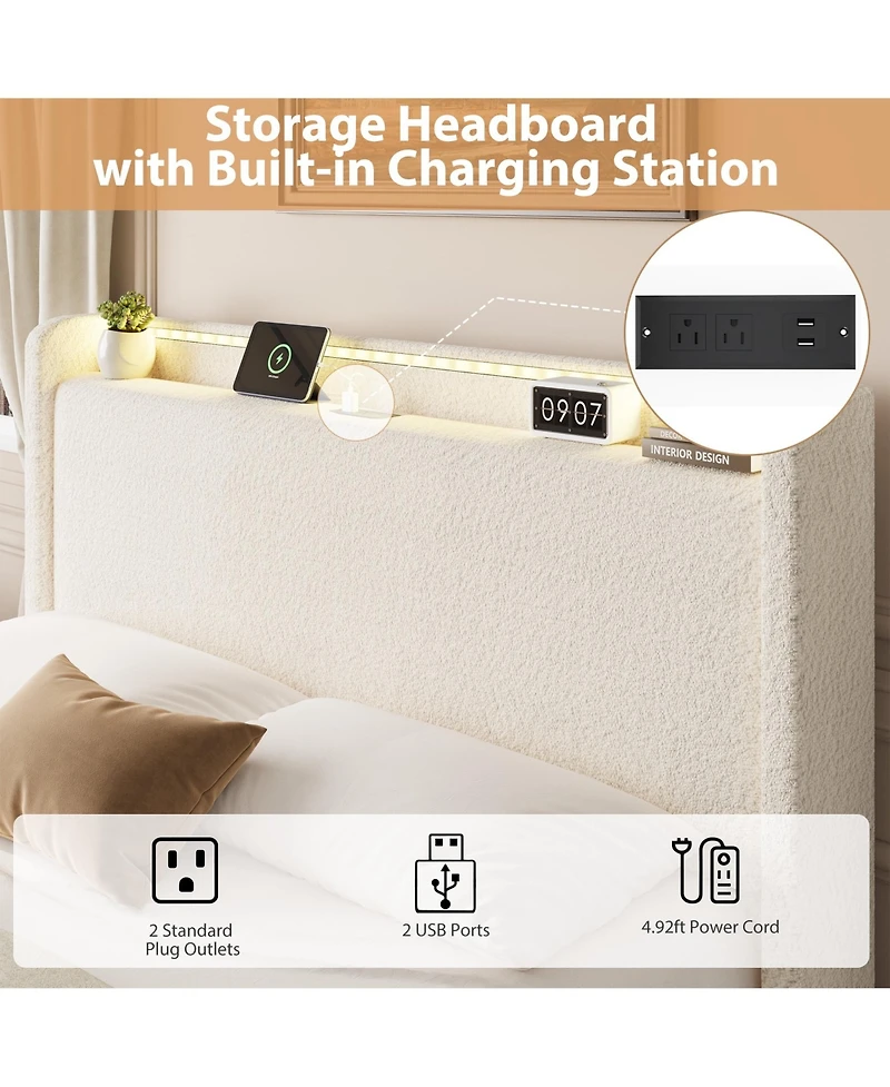 gaomon Platform Bed Frame