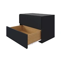 Nexera Nightstand With 1-Drawer And Folding Door