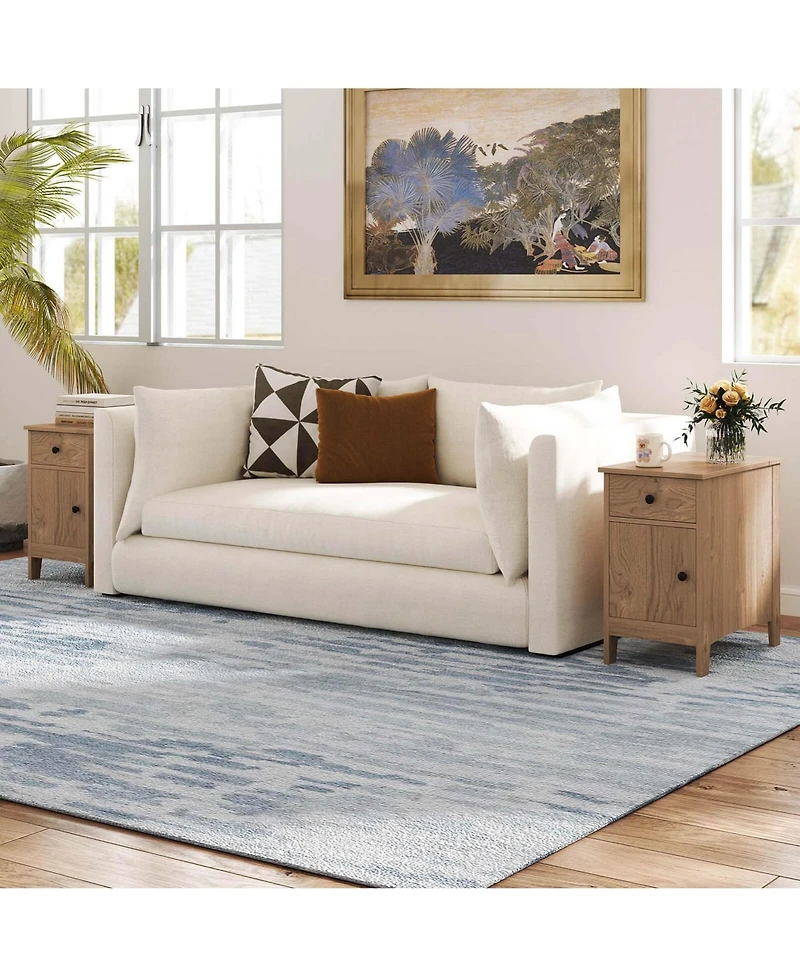 End Table with Charging Station Flip Top Bedside Table with Usb Ports & Outlets