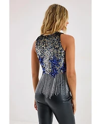 Nasty Gal Women's Embellished Tassel Vest
