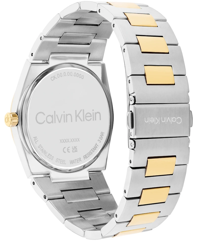 Calvin Klein Men's Ck Empower Two Tone Stainless Steel Bracelet Watch, 40mm