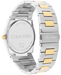 Calvin Klein Men's Ck Empower Two Tone Stainless Steel Bracelet Watch, 40mm