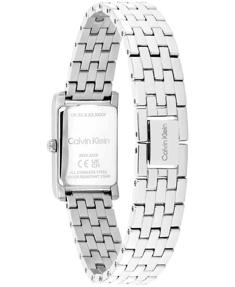 Calvin Klein Women's Ck Light Silver Tone Stainless Steel Bracelet Watch, 16mm