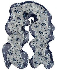 Lauren Ralph Lauren Floral Double Ruffle Scraf