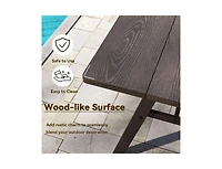 Slickblue Outdoor 3-Seat Bench with 800 lbs Bearing Capacity