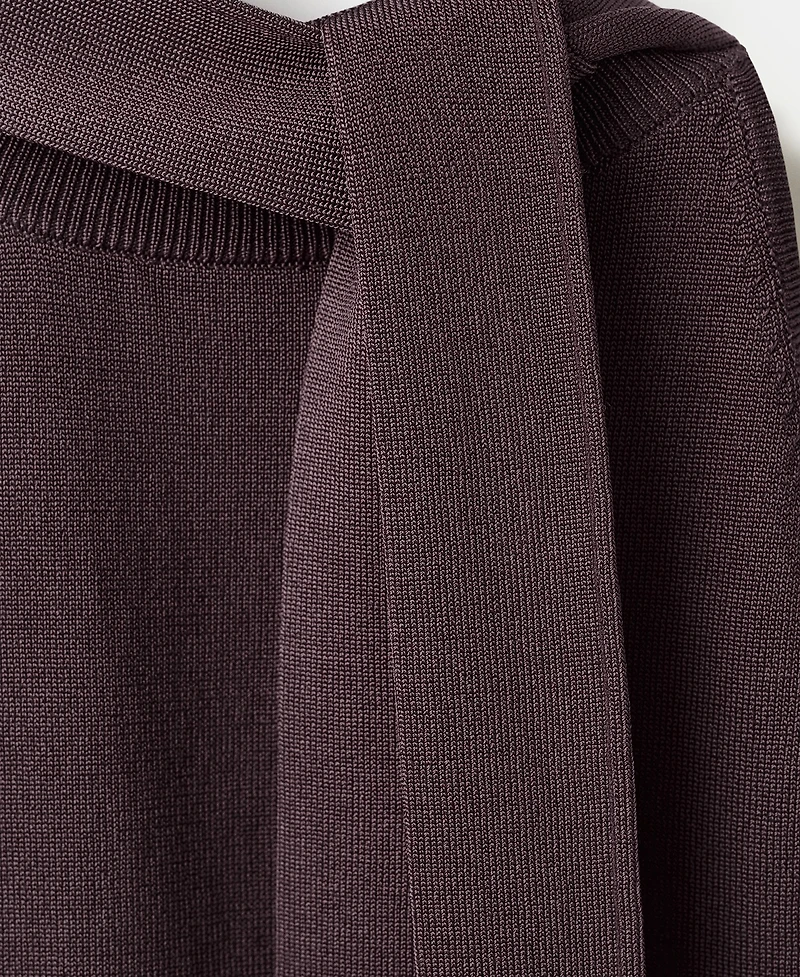 Mango Women's Halter-Neck Knitted Top