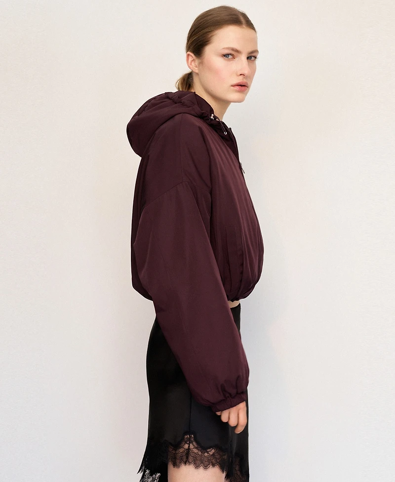 Mango Women's Oversized Hooded Jacket
