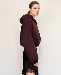 Mango Women's Oversized Hooded Jacket