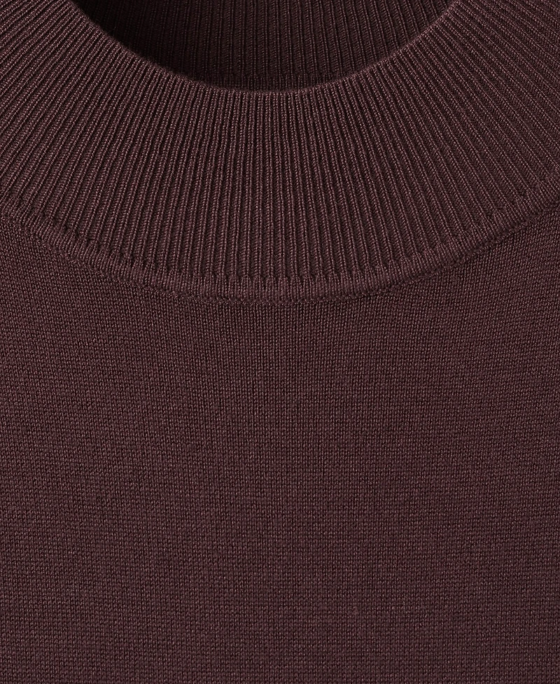 Mango Women's Perkins-Neck Knitted Dress