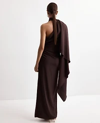 Mango Women's Asymmetrical Scarf Dress