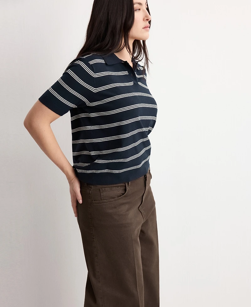 Mango Women's High-Waisted Wide Leg Jeans