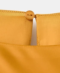 Mango Women's Ruched Satin Dress