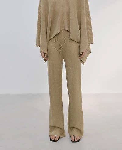 Mango Women's Mid-Rise Knitted Pants