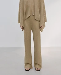 Mango Women's Mid-Rise Knitted Pants