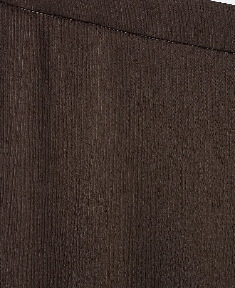 Mango Women's Satin Straight-Fit Pants