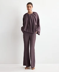 Mango Women's Oversized Bomber Jacket