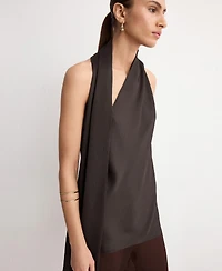 Mango Women's Scarf Neck Top