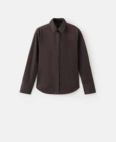 Mango Women's Slim-Fit Poplin Shirt