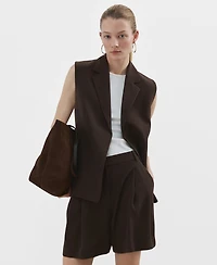 Mango Women's Lapels Suit Vest