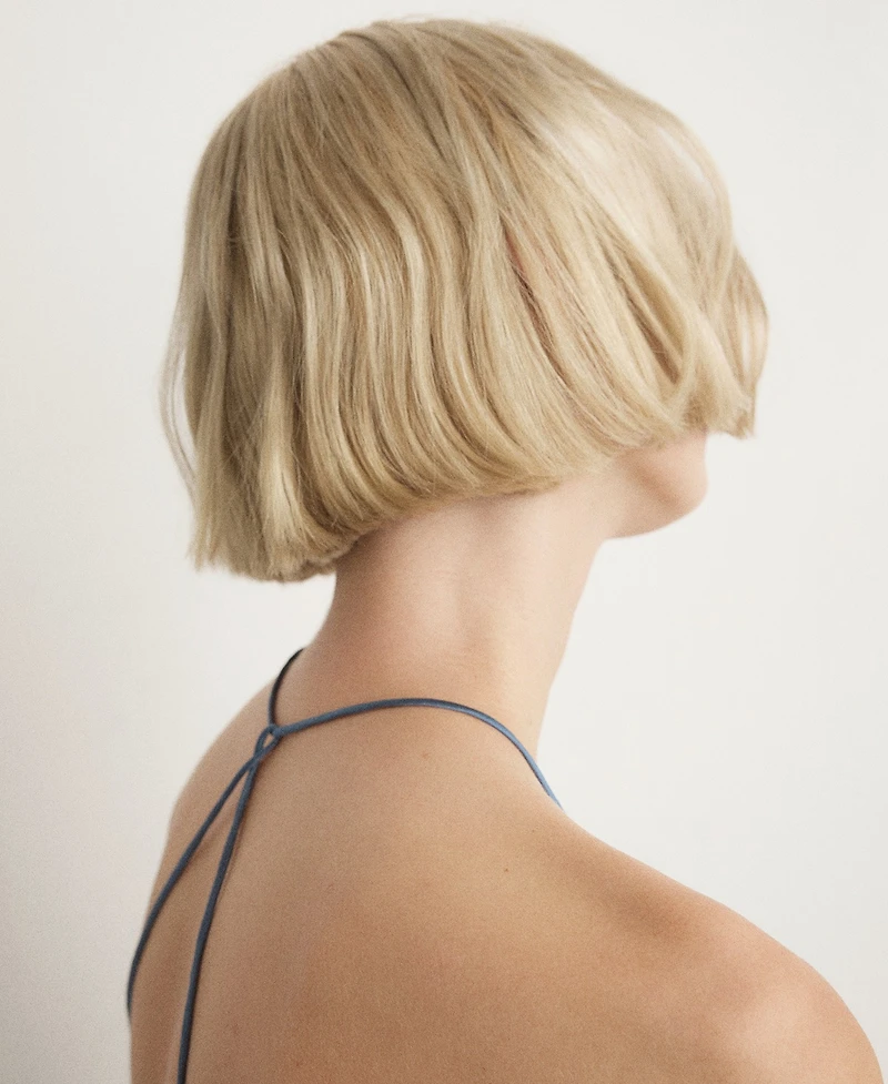 Mango Women's Silk Pajama Top